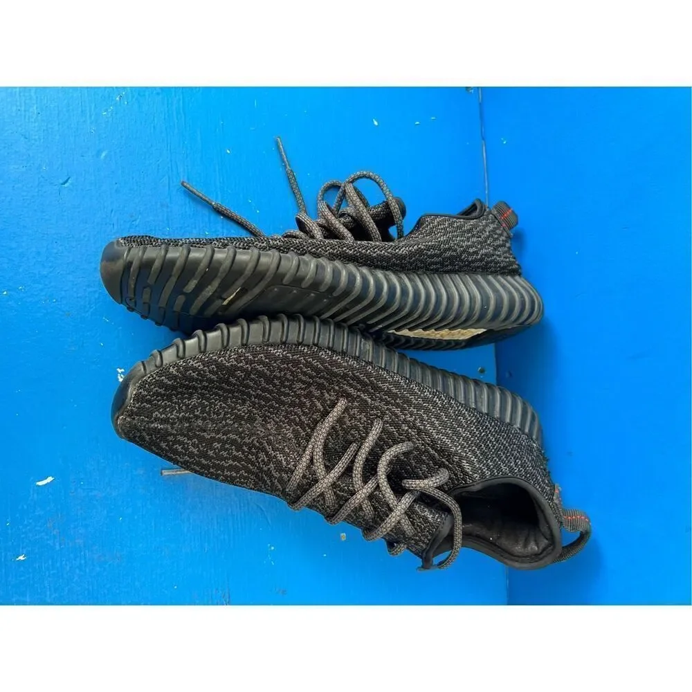 Kids Adidas Yeezy Boost 350 V2 RARE - Black APE 779001 US SIZE 10